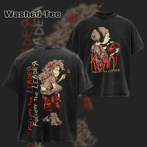 Korn Take A Look In The Mirror Arch Washed Tee