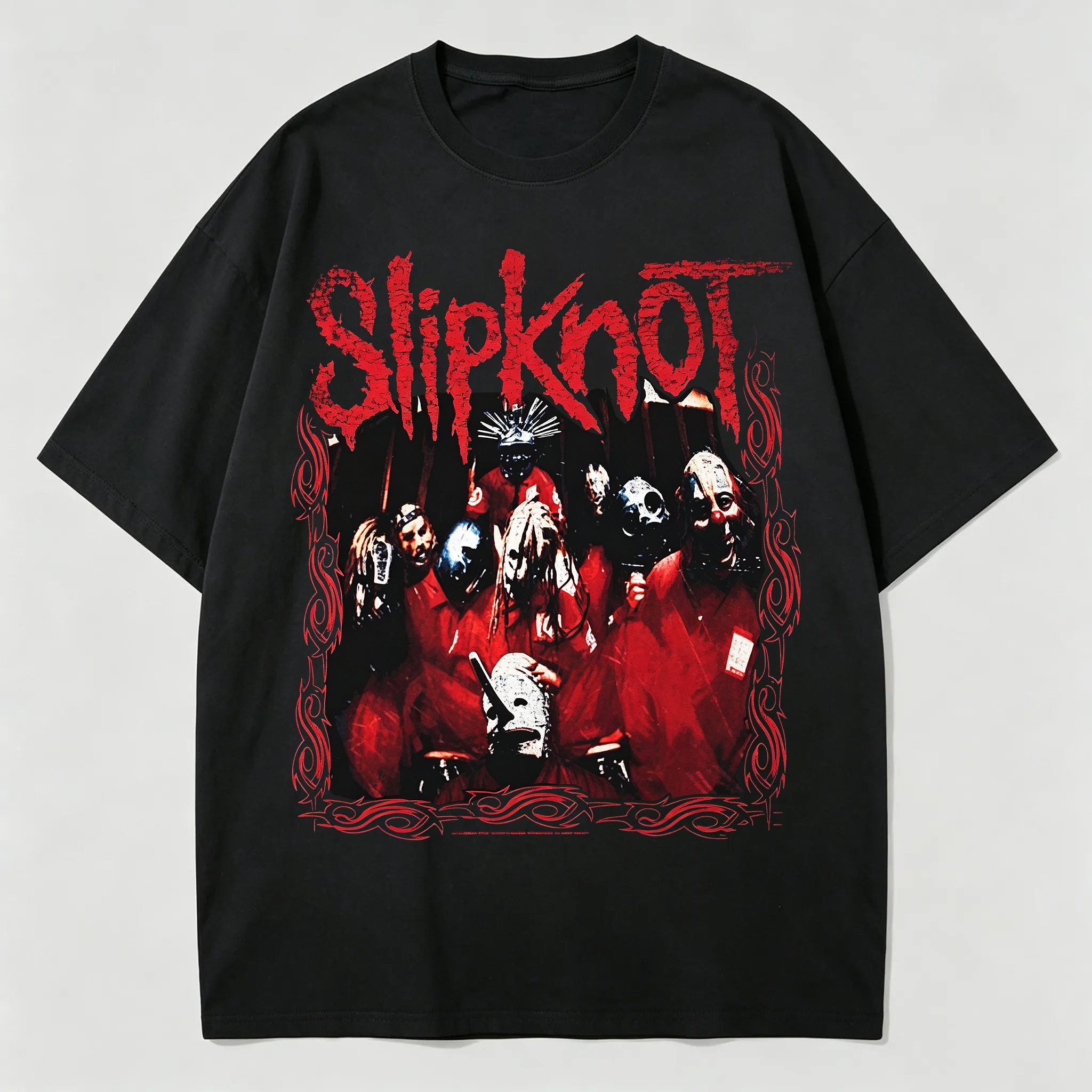 Slipknot Band Group Retro Print Tee