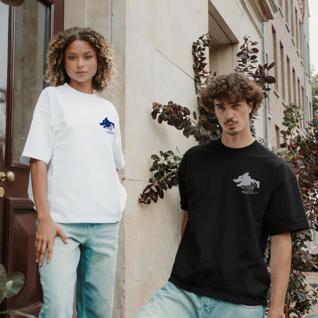 Wolf Head Symbol Premium Oversized Tee