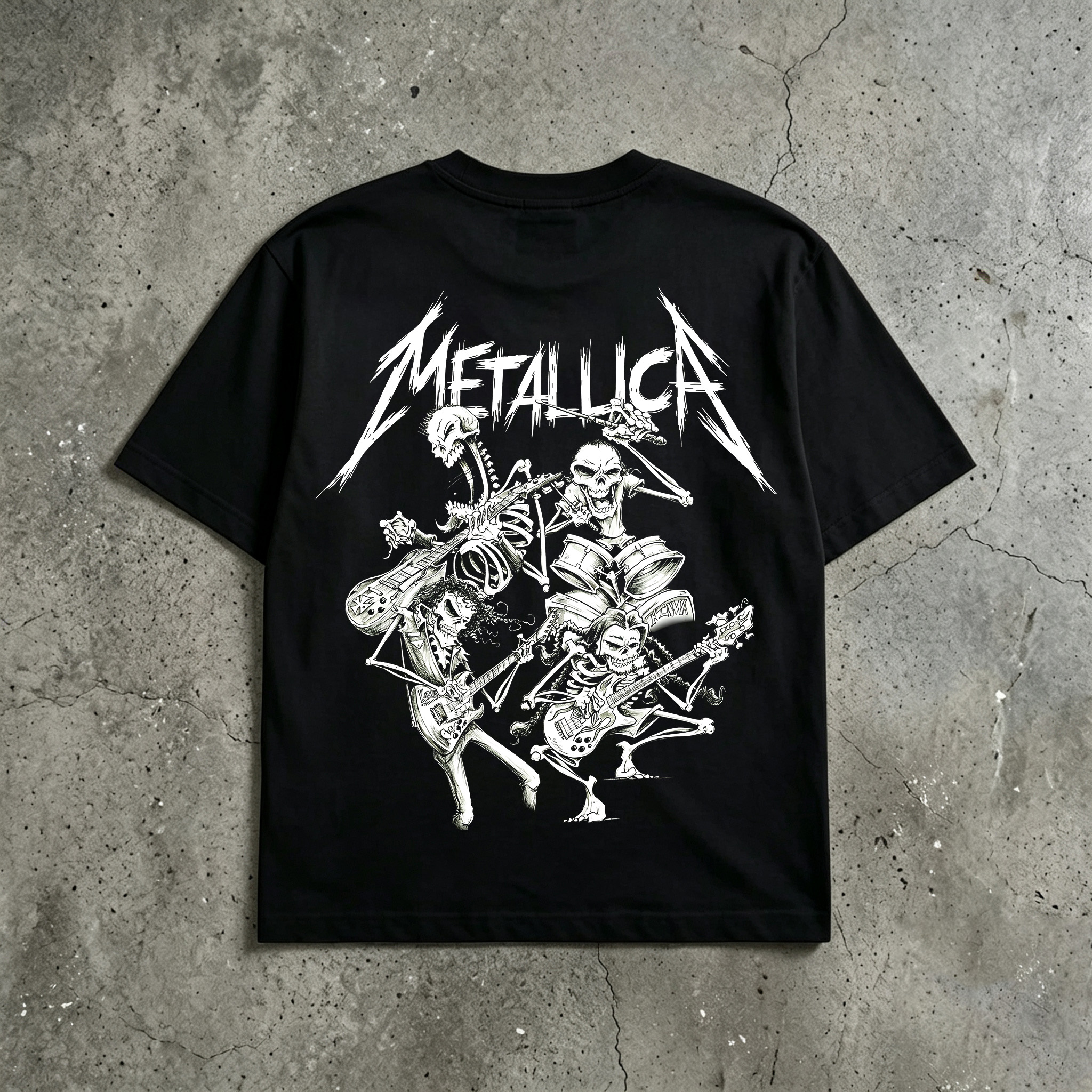 Metallica Skeleton Band Rock Music T-Shirt