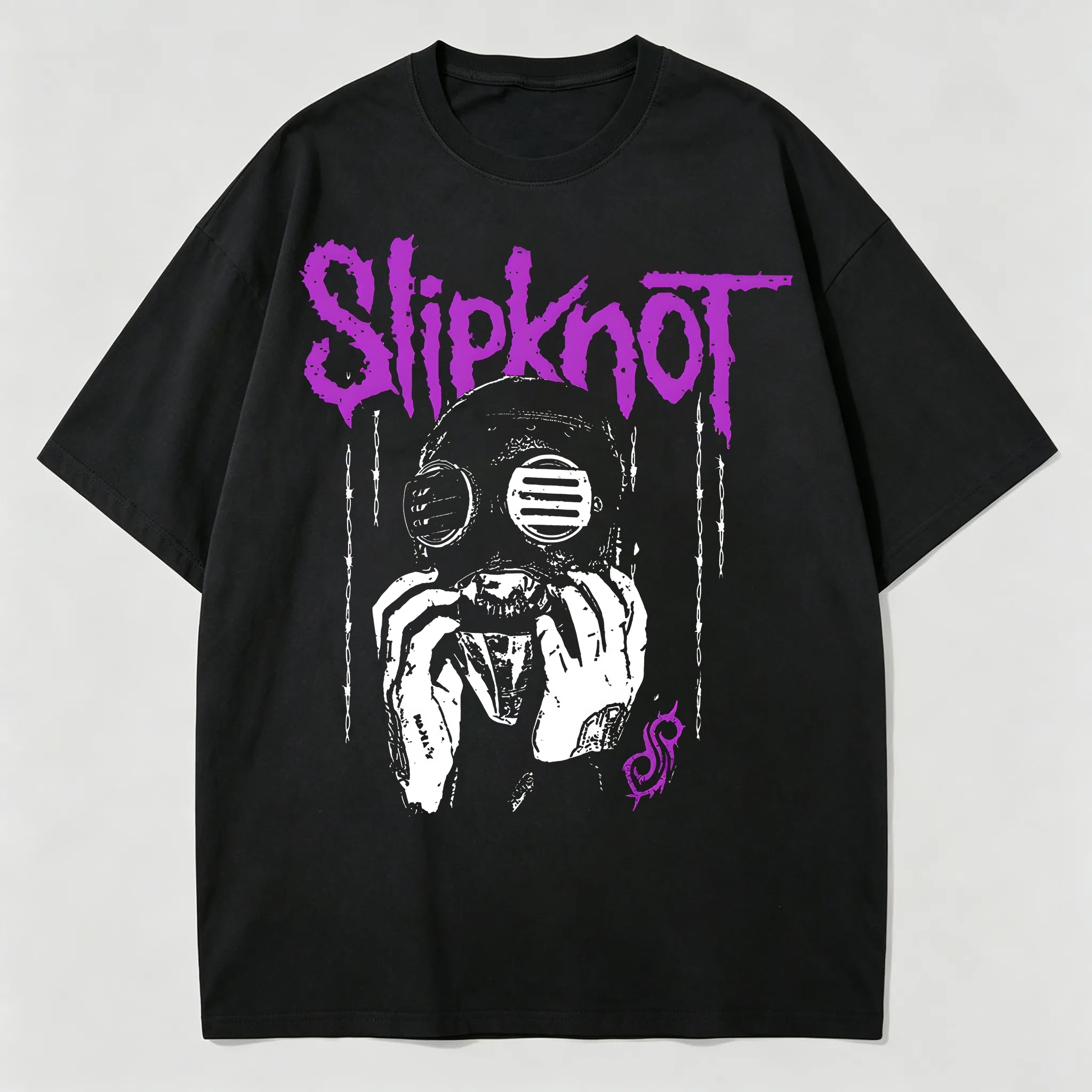 Slipknot Purple Mask Chain Band Tee