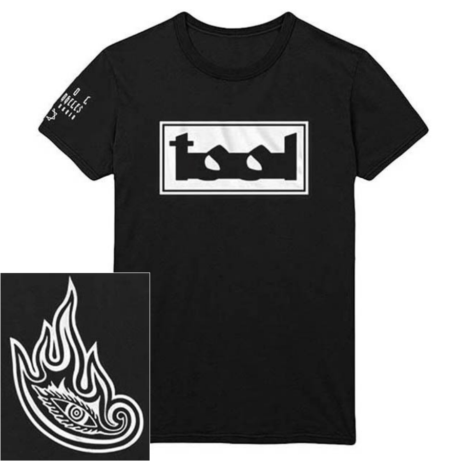 Minimal Flame All Seeing Eye Oversized Rock Tee