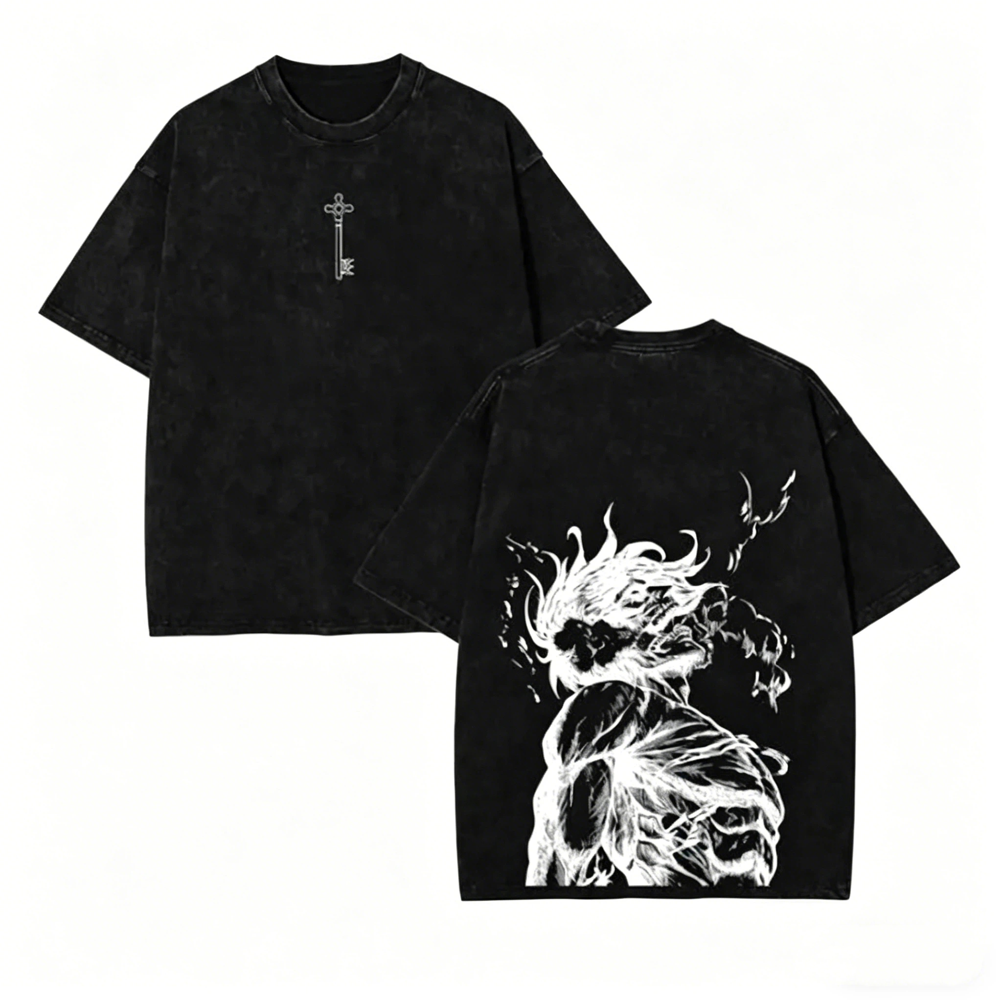 Attack On Titan Eren Attack Titan Vintage Washed T-Shirt