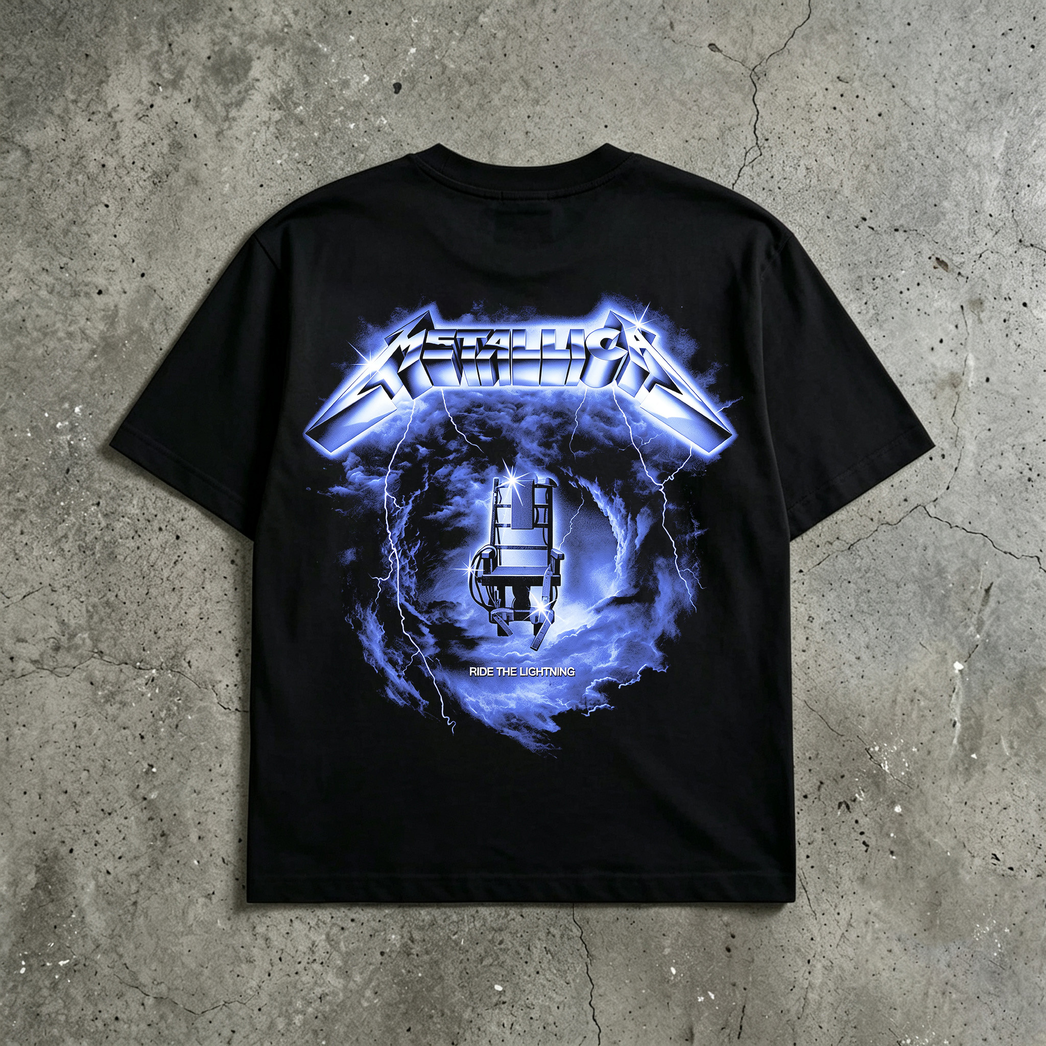 Metallica Ride The Lightning Electric Chair Vintage Tee