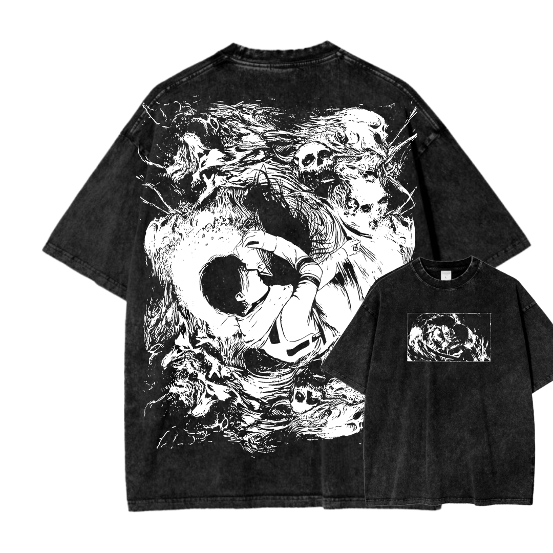 Attack On Titan Eren Yeager Vintage Washed Tee