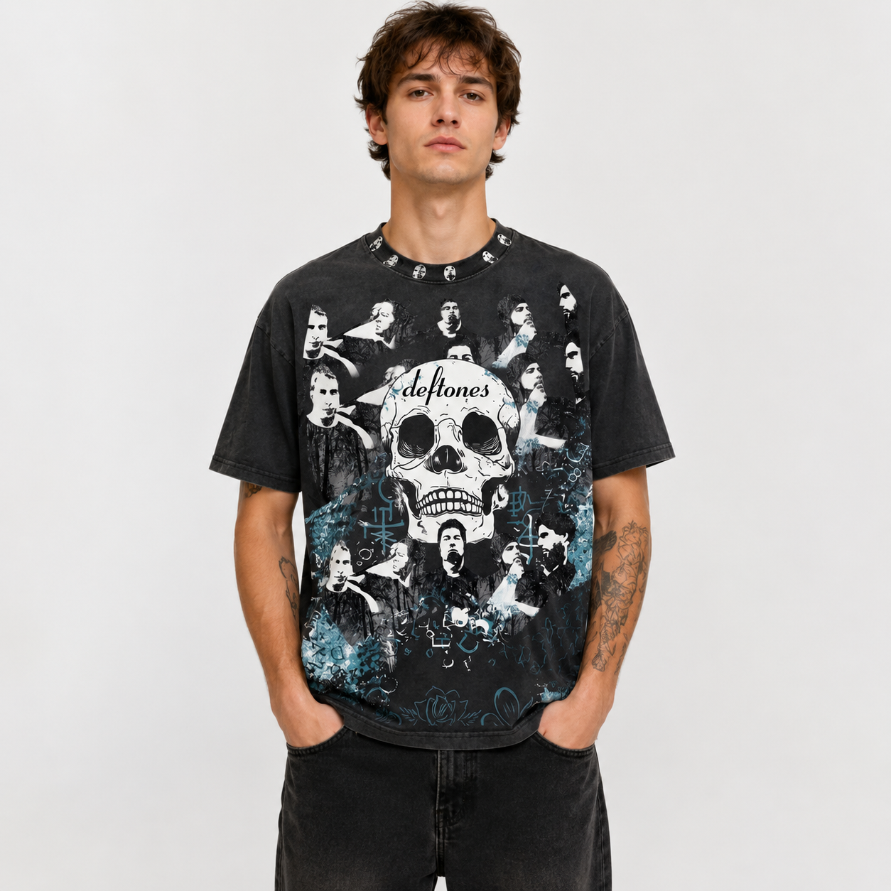 [Copy]Deftones Adrenaline Cat Graphic Tee