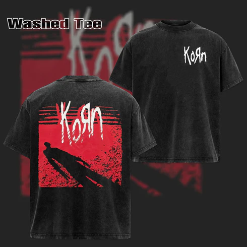 Korn El Dia De Los Korn Skull Cartoon Washed Tee