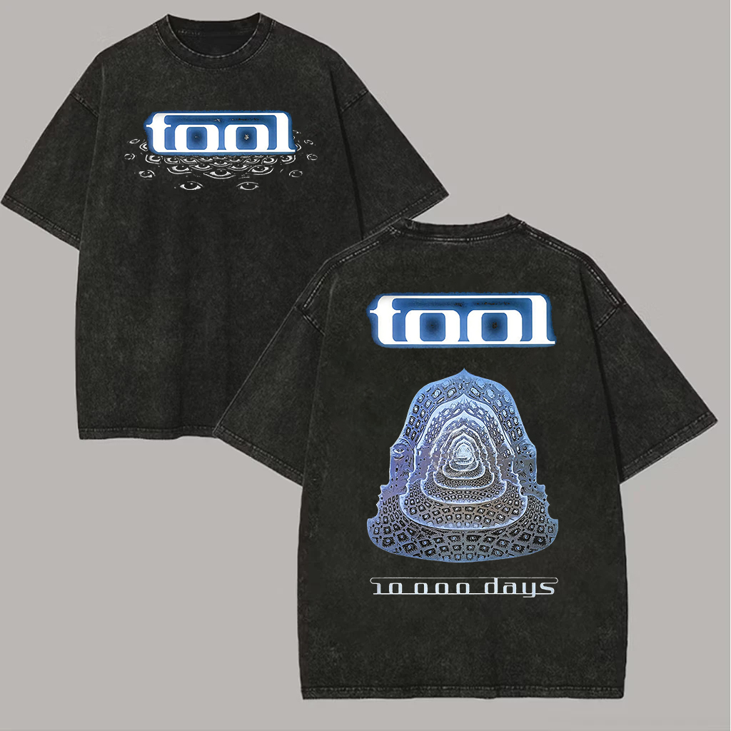 Blue Sacred Tunnel All Seeing Eye Oversized Rock Tee