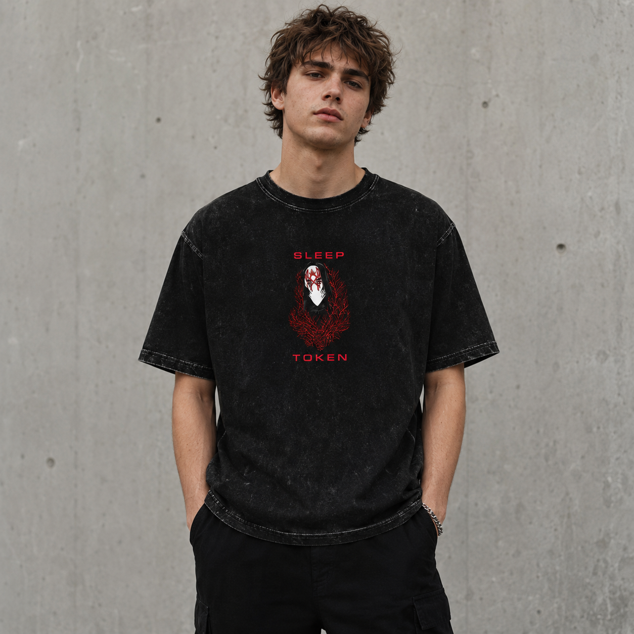 Sleep Token Red Mask Graphic Tee