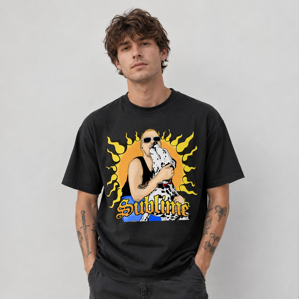 Sublime Vintage Skull Graphic T-Shirt