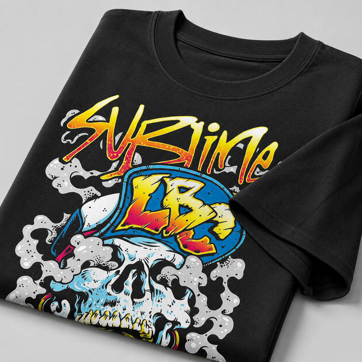 Sublime Skull Graffiti Graphic Tee