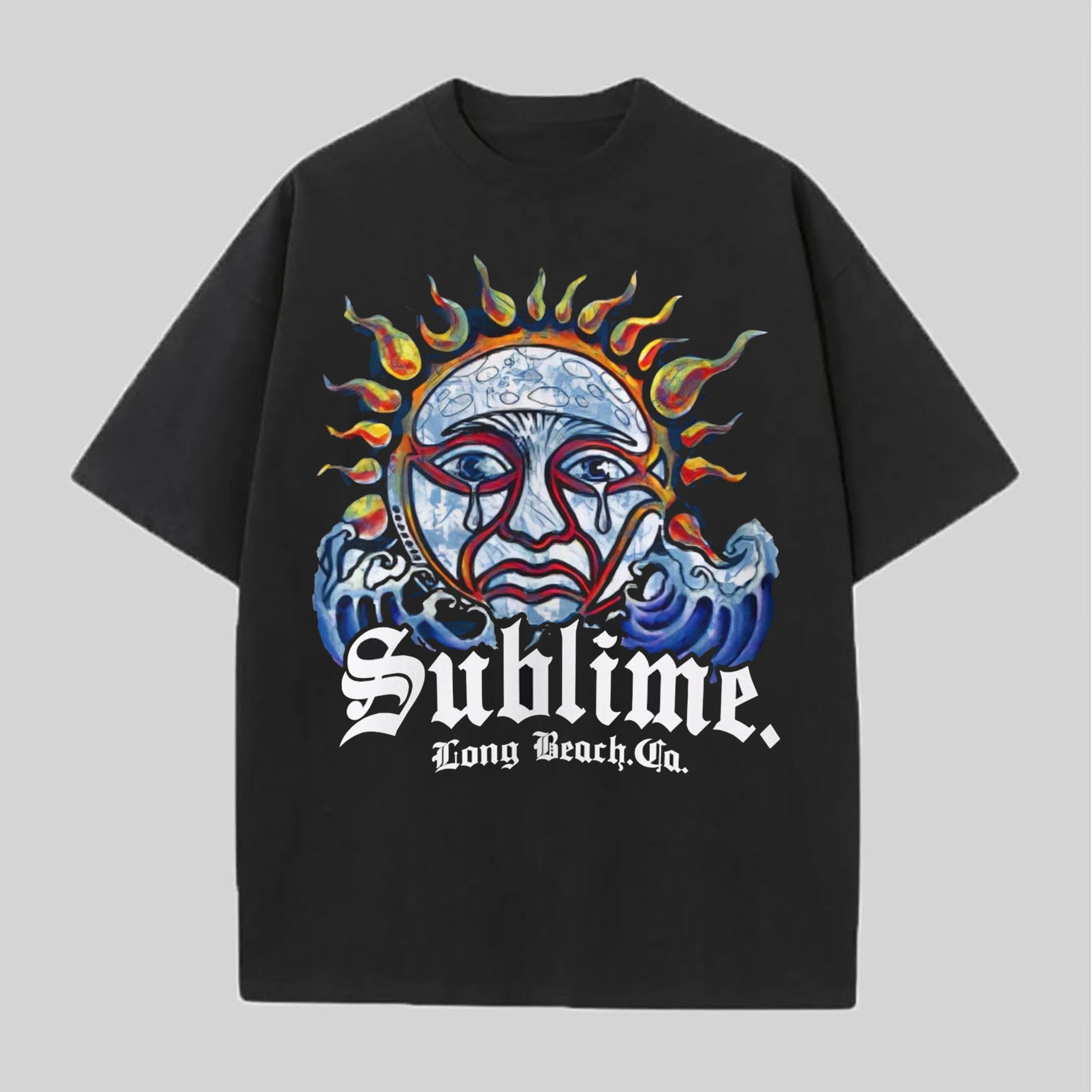 Sublime Long Beach Sun Wave Graphic Tee