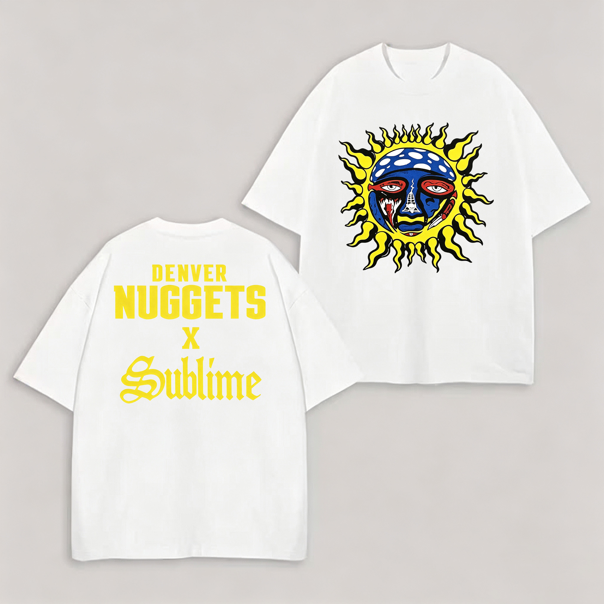 Sublime x Denver Nuggets Sun Logo White Tee