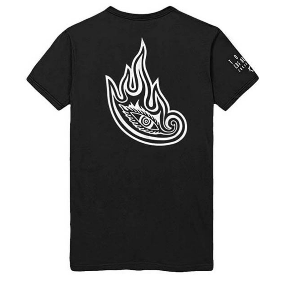Minimal Flame All Seeing Eye Oversized Rock Tee