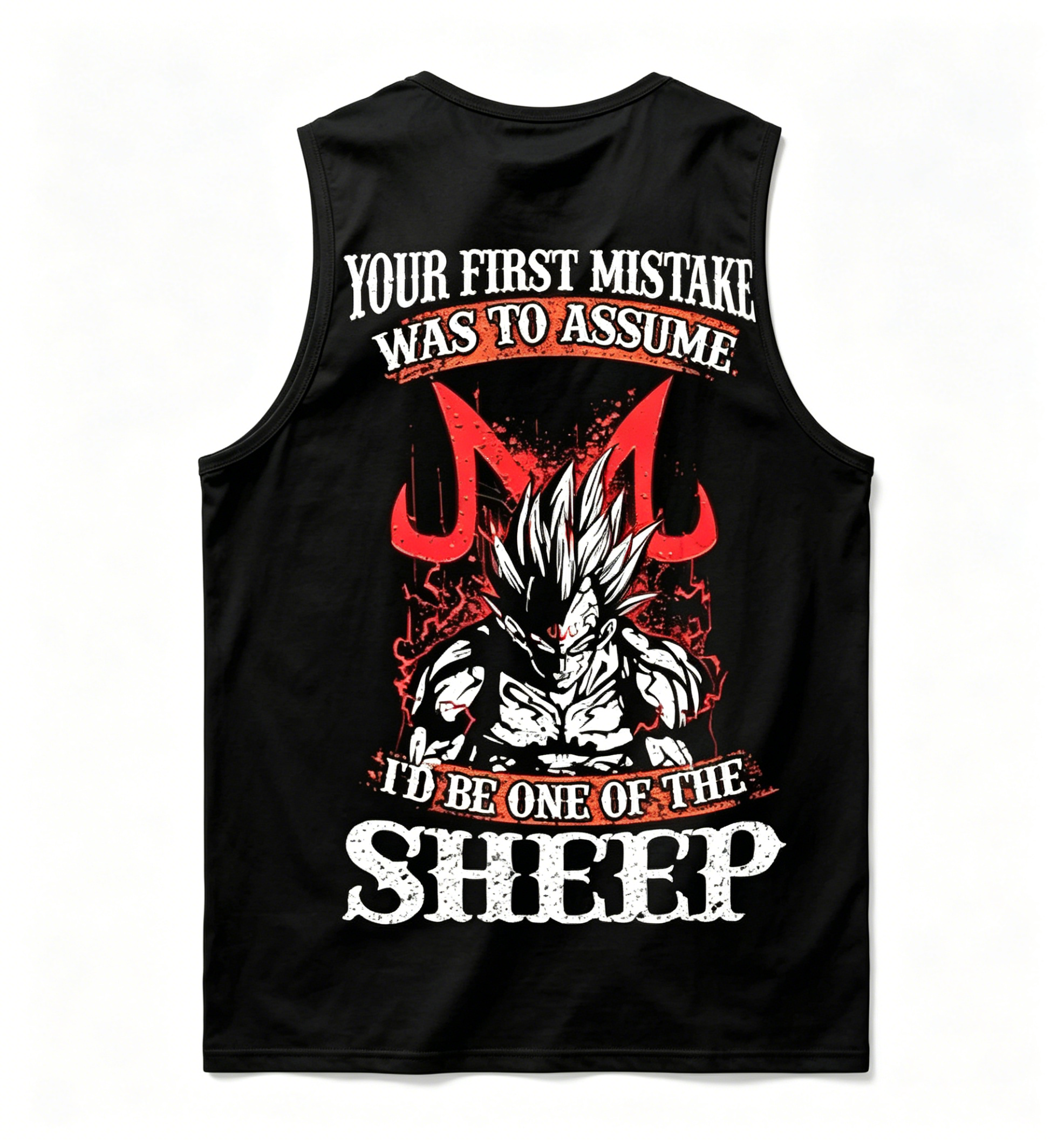 Men's Casual Dragon Ball Anime Printed Fitness Tank Top