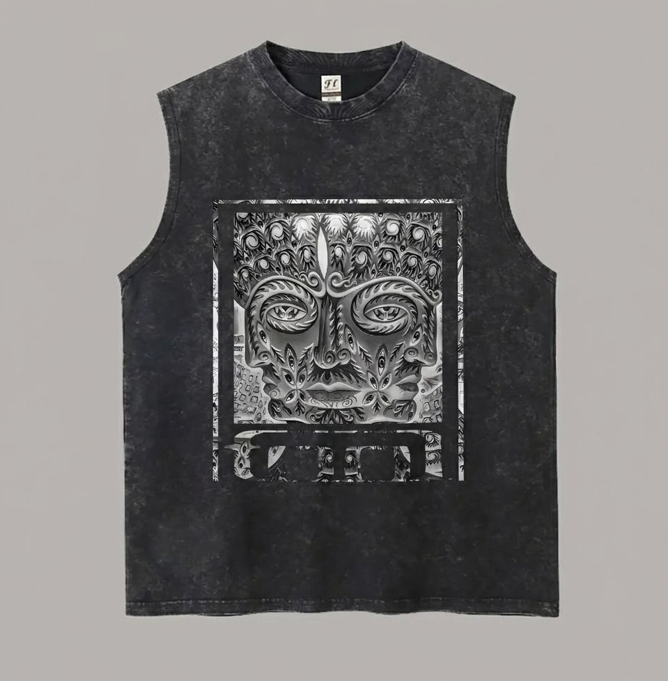 Tool Psychedelic Print Sleeveless Tank