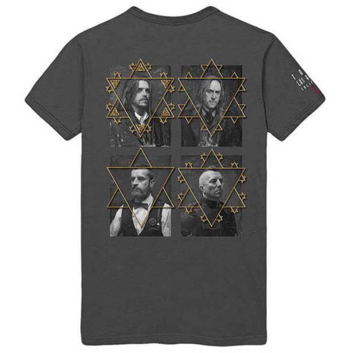 Golden Star Frame Band Portrait Oversized Rock Tee