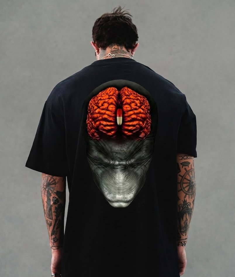 Alien Brain "Ænima" Oversized Rock Tee