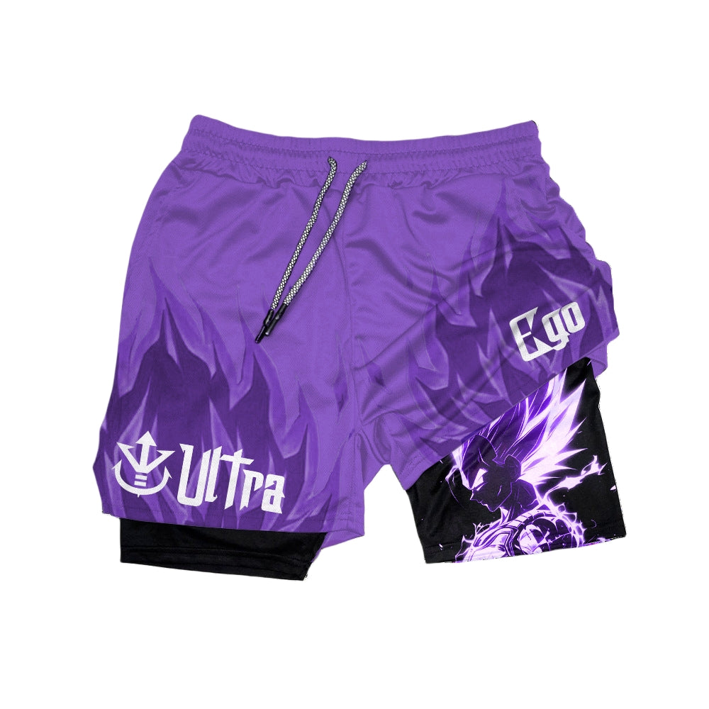 Dragon Ball Super Ultra Ego Vegeta Vintage Athletic Shorts