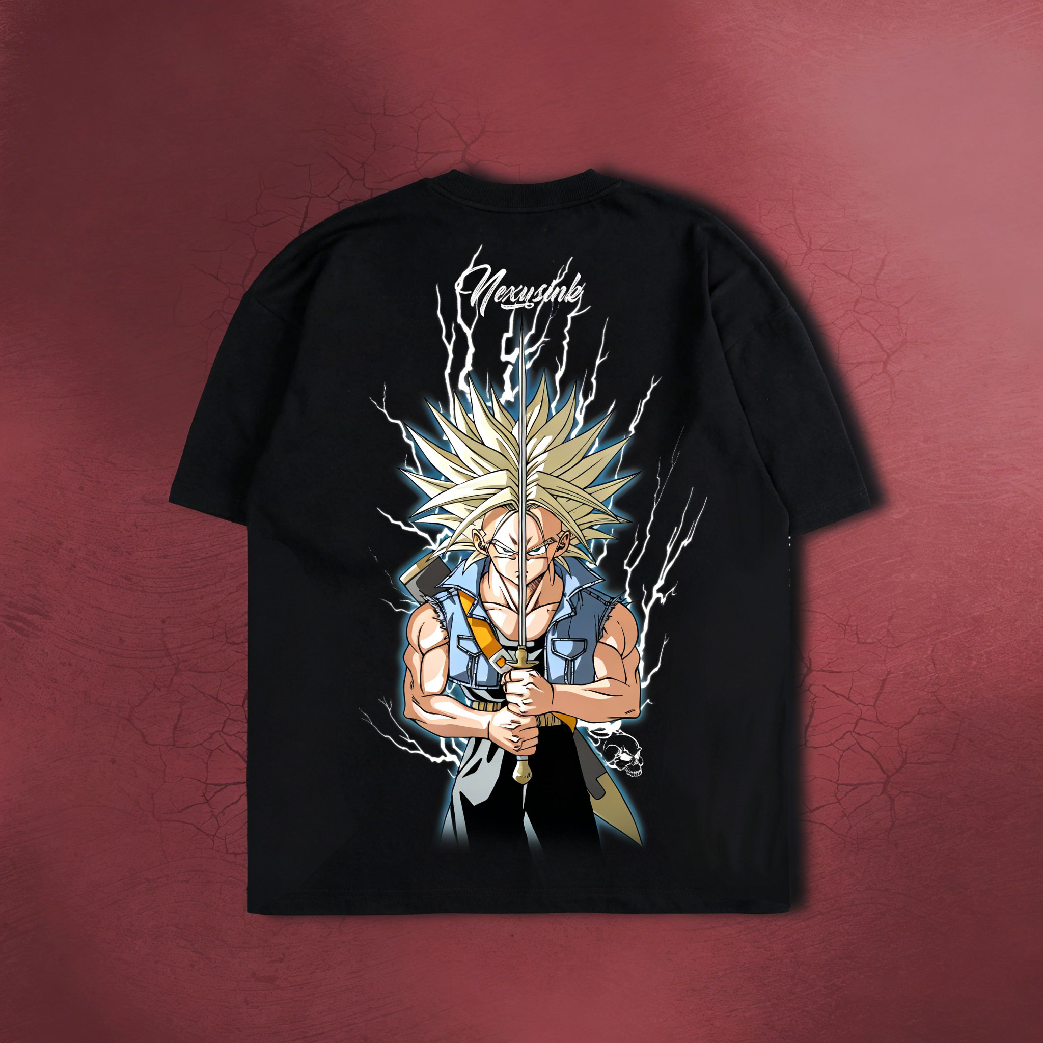 DBZ Future Trunks Streetwear Oversized T-Shirt