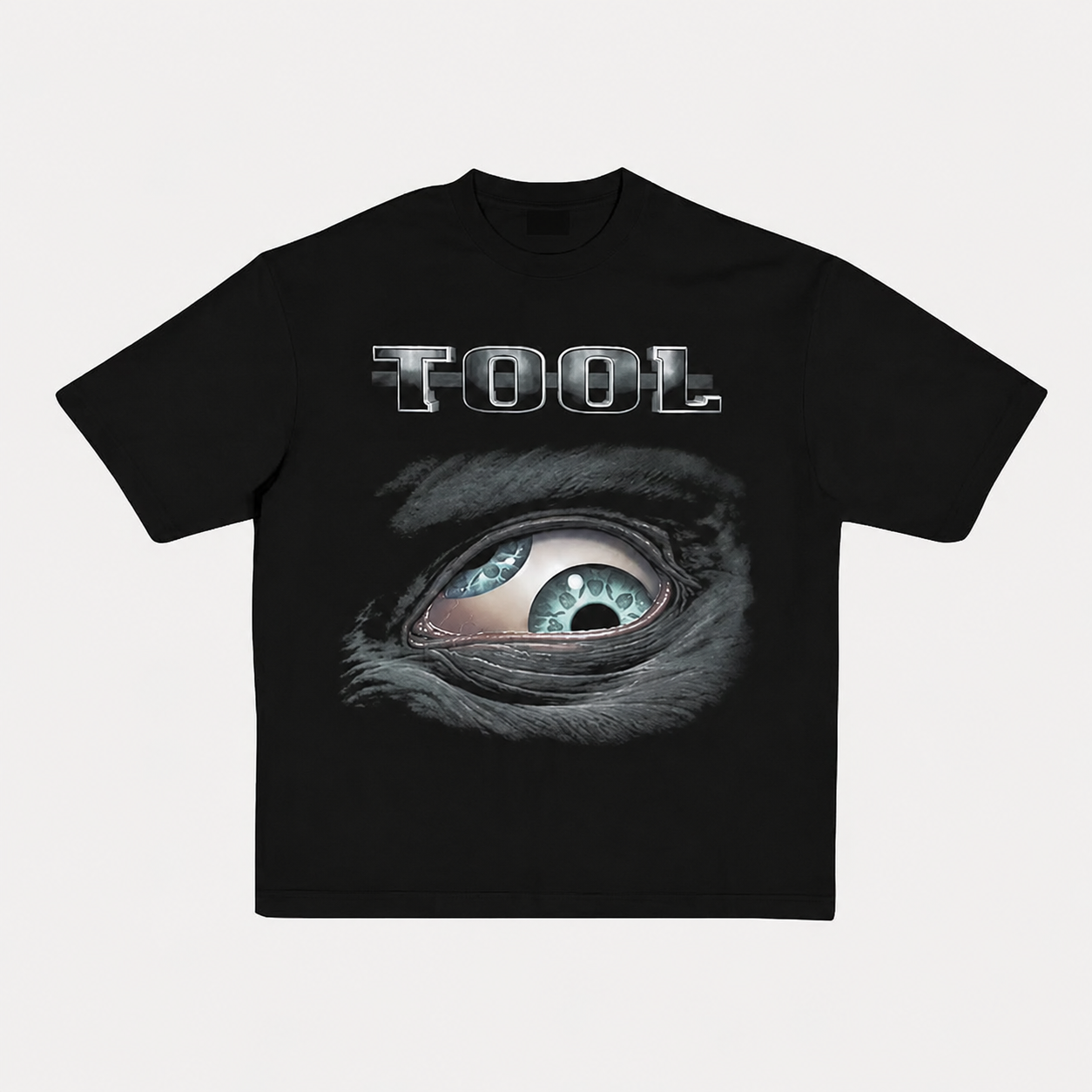 Tool Realistic Giant Eye Metal Band Black Tee