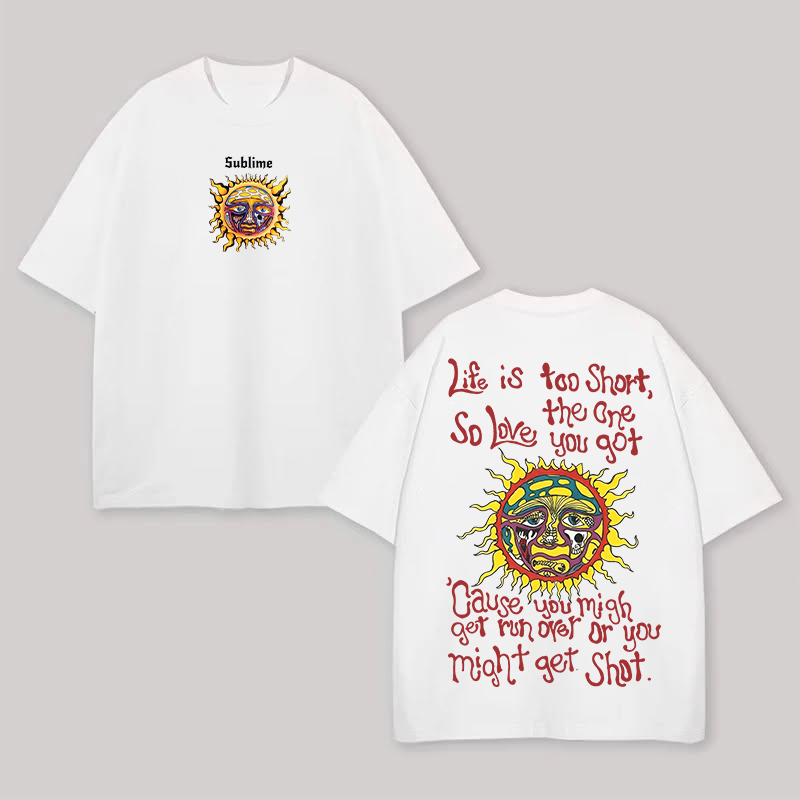 Small Front Sun Print Tee
