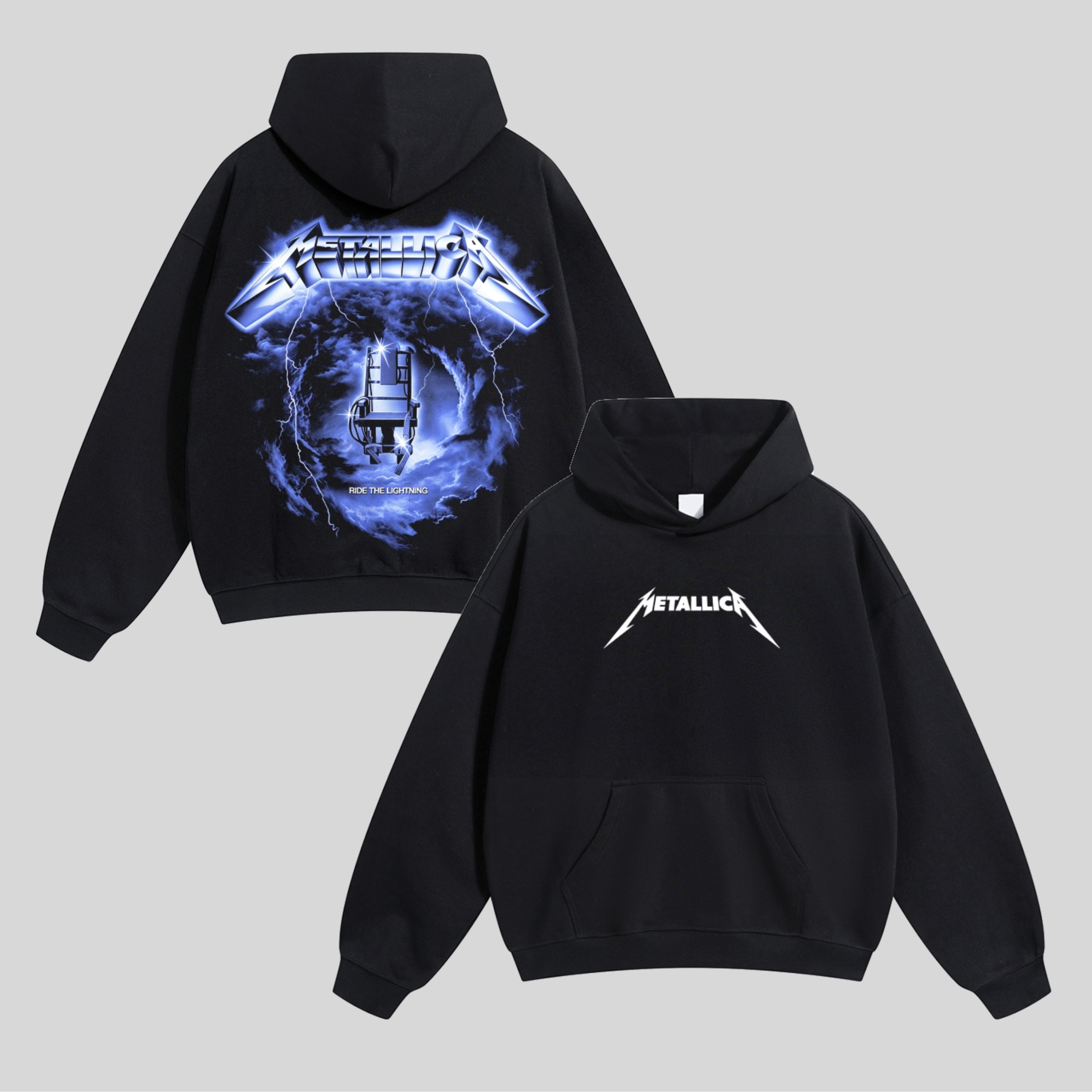 Lightning Electric Chair Galaxy Hoodie