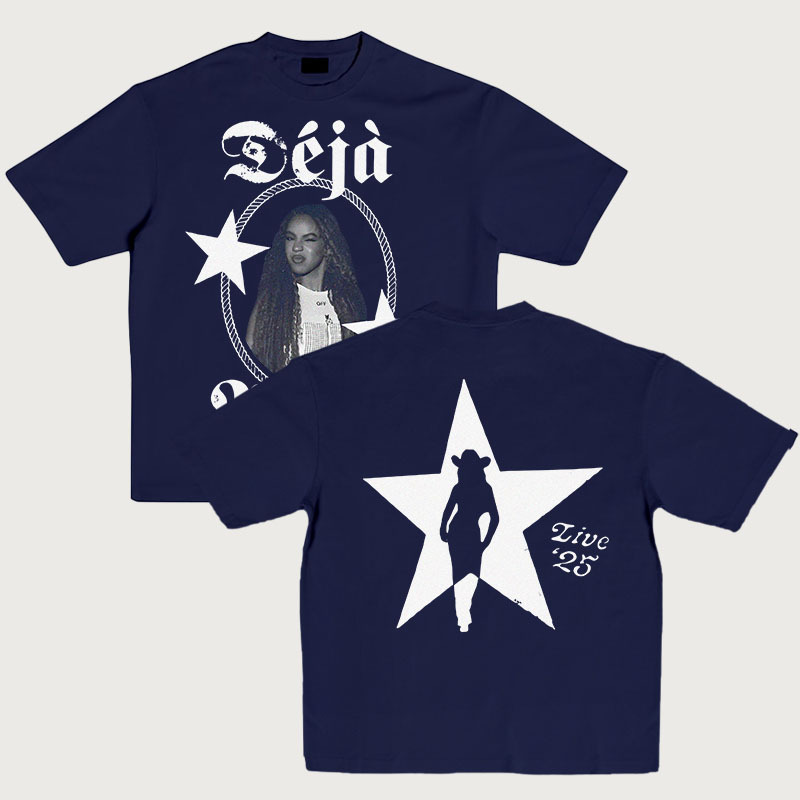Beyoncé Cowboy Carter Printed Short-Sleeved T-Shirt
