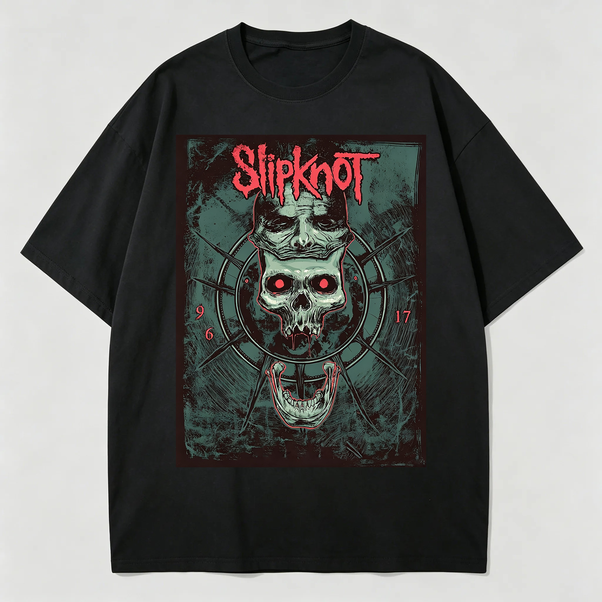 Slipknot Green Eye Skull Poster Band Tee