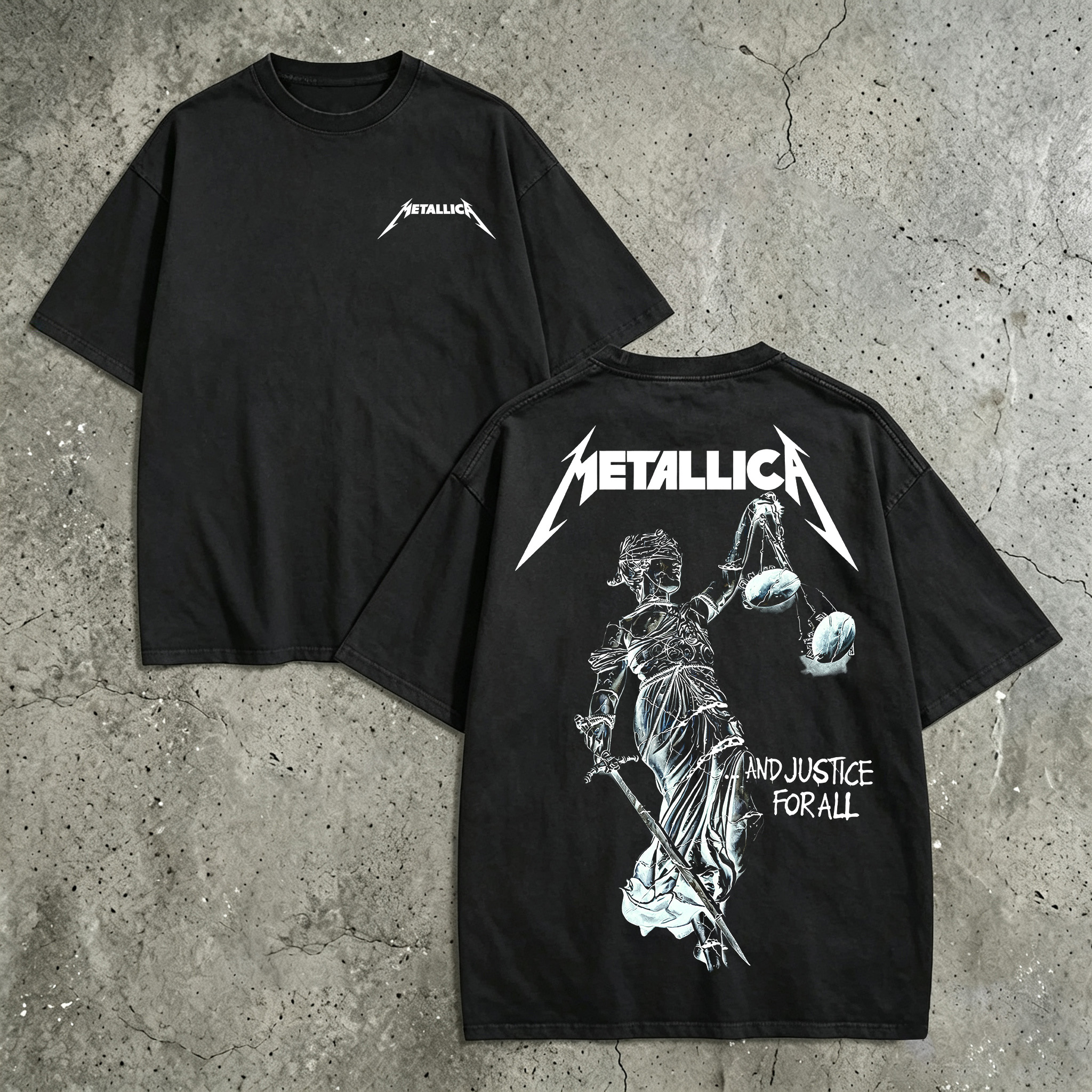 Metallica And Justice For All Lady Justice Tee