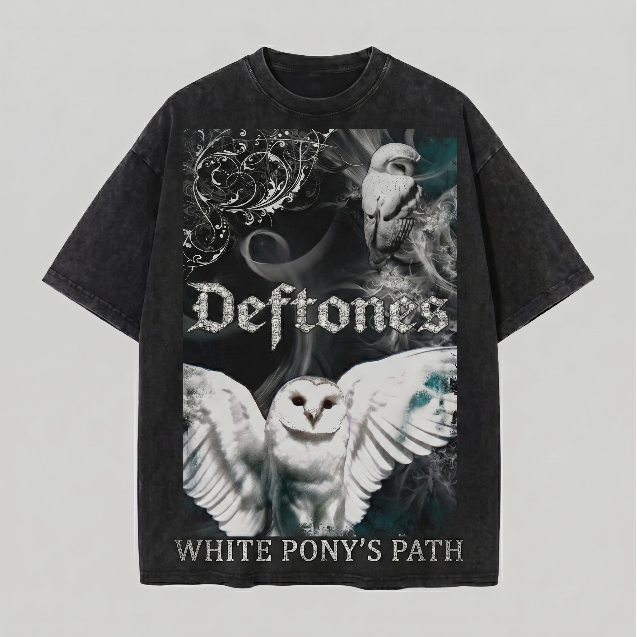 Deftones White Pony Owl Graphic Tee