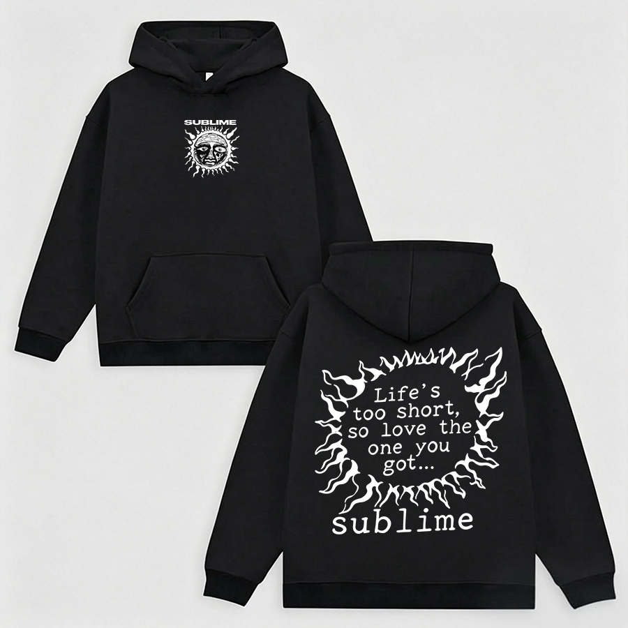 Lightning Text Quote Graphic Hoodie