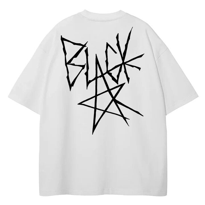 Dark Pentagram Vintage Washed Oversized Tee