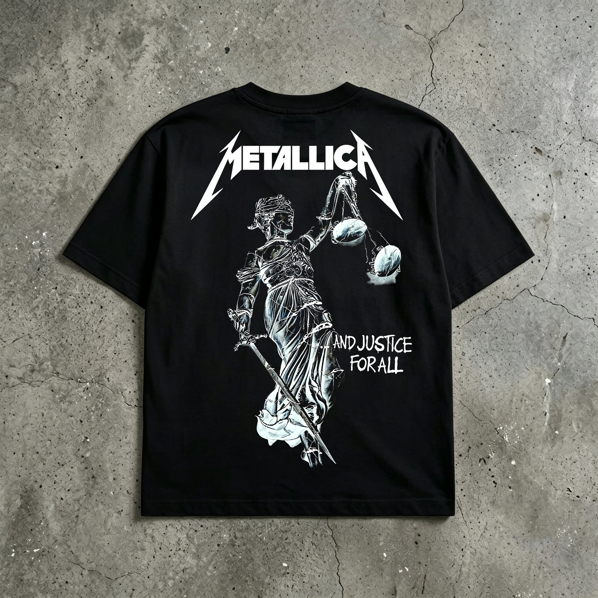 Metallica And Justice For All Lady Justice Tee