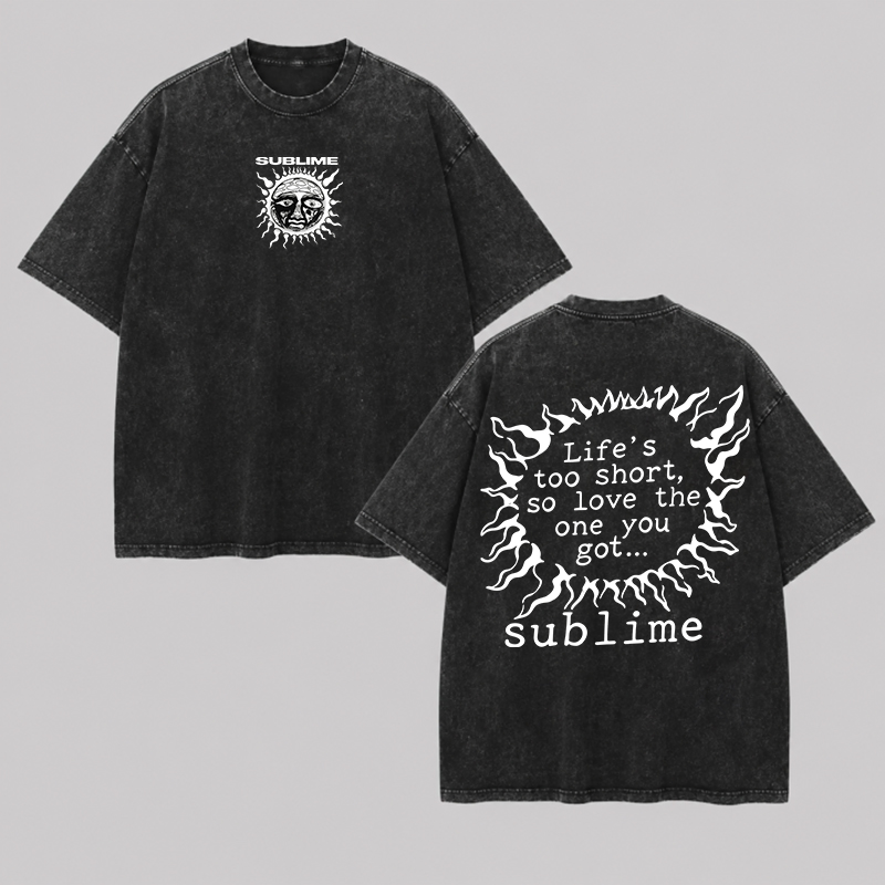 Lightning Lyric Washed Vintage Tee