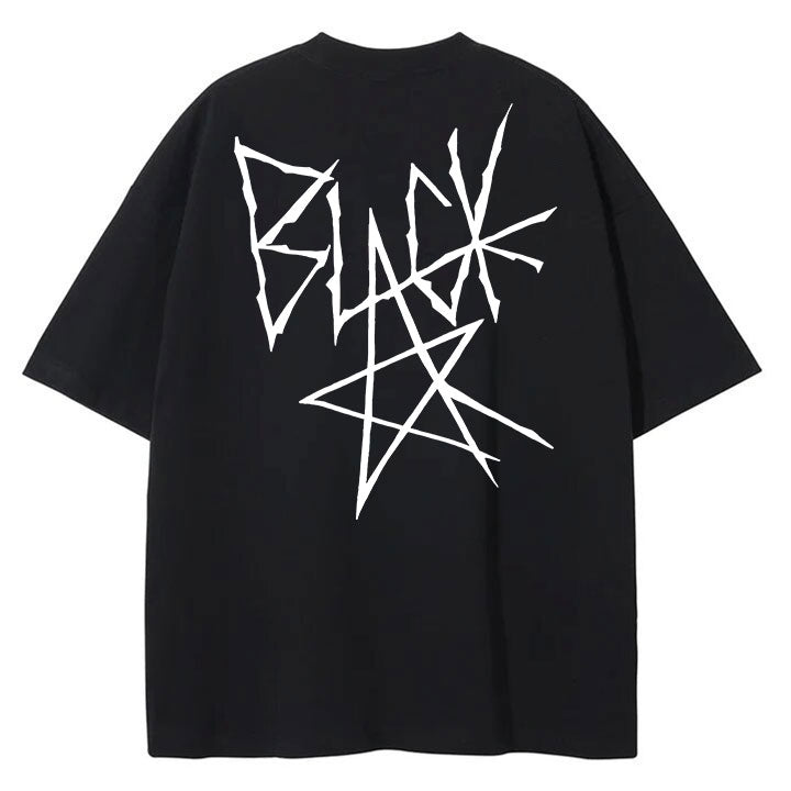 Dark Pentagram Vintage Washed Oversized Tee