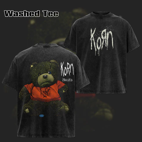 Korn Issues Teddy Bear Washed Double Sided Tee
