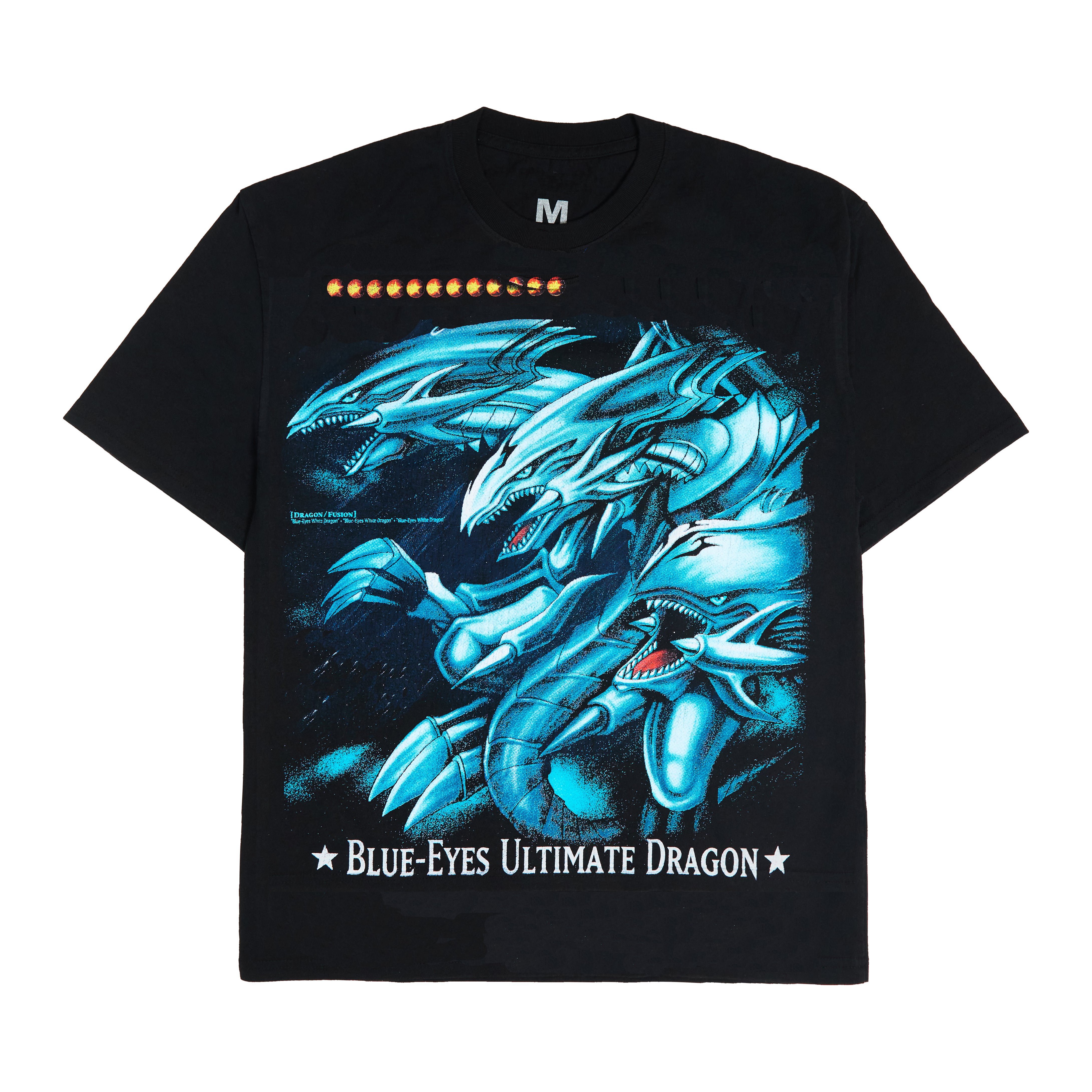 YUGIOH ULTIMATE BLUE EYES JUMBO PRINT SHIRT (BLACK)