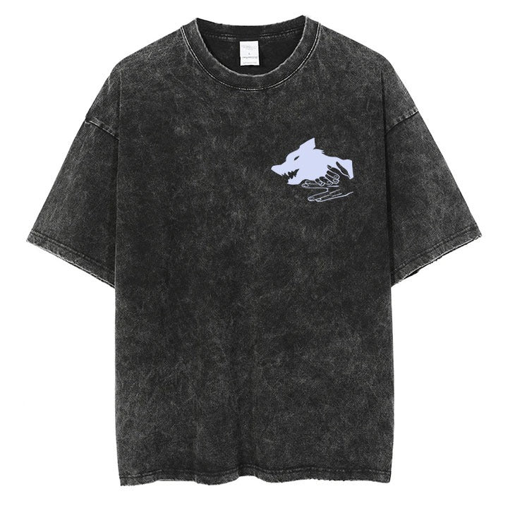 Wolf Head Symbol Premium Oversized Tee