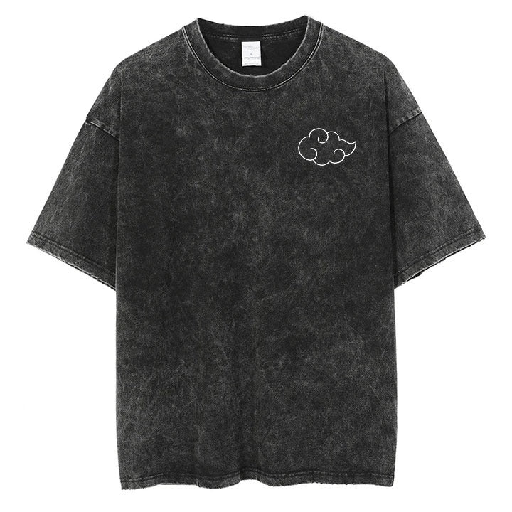 Minimal Cloud Line Art Streetwear Tee