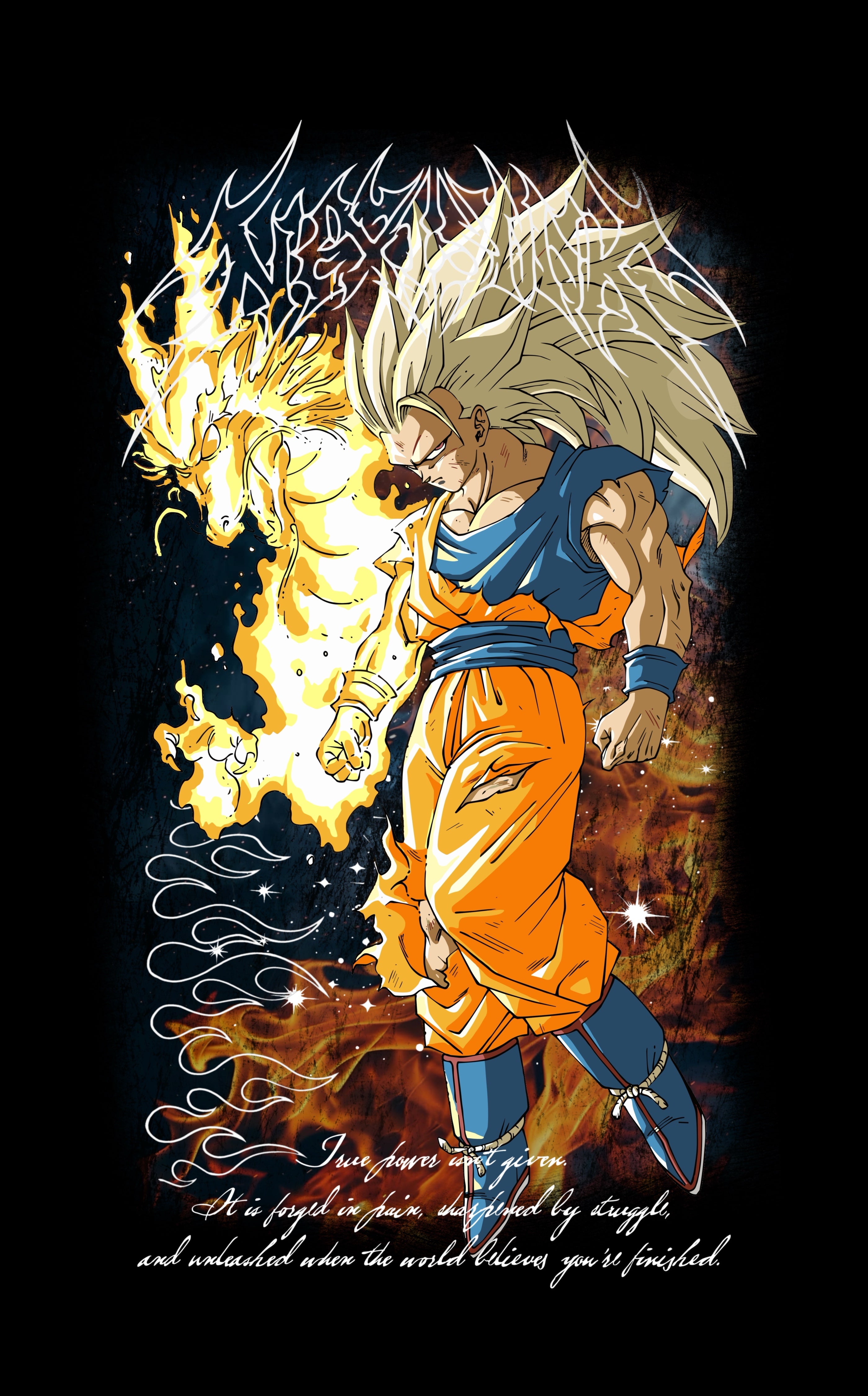 DBZ SSJ3 Goku Dragon Fist Streetwear T-Shirt