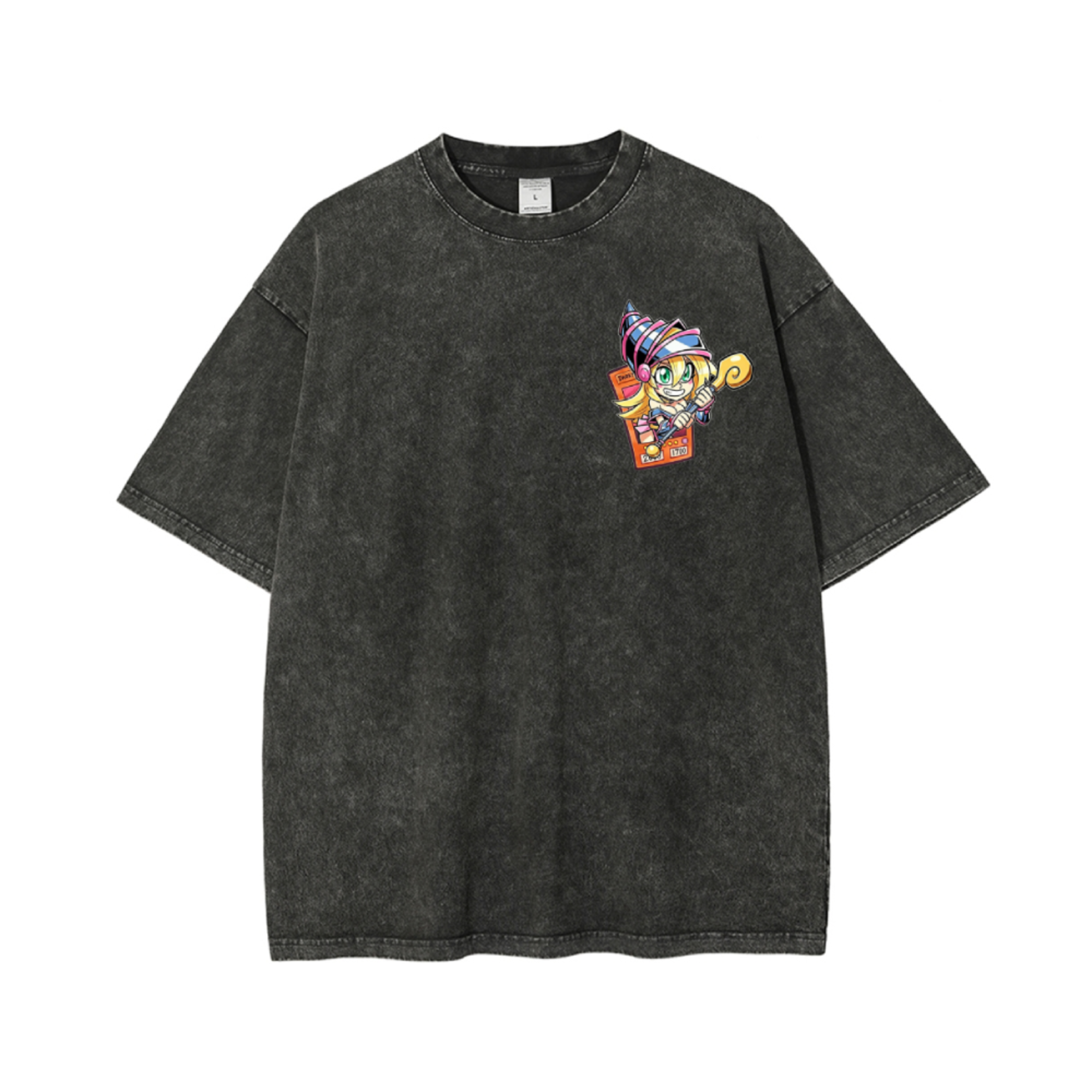 YUGIOH DARK MAGICIAN GIRL WASHED JUMBO PRINT SHIRT 