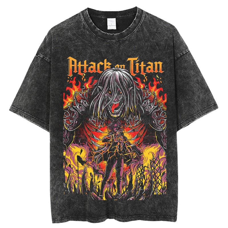 Attack On Titan Vintage Washed Tee