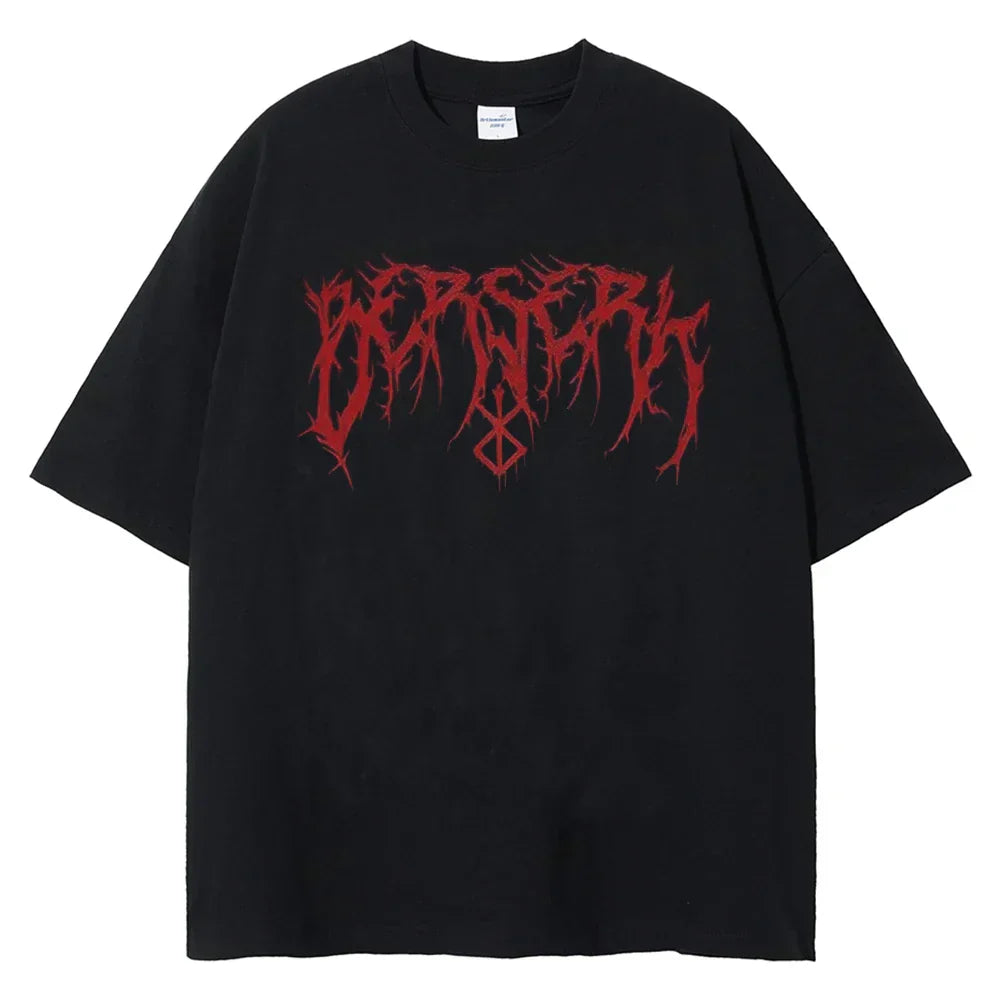 Dark Rune & Blood Sigil Premium Vintage Washed Tee