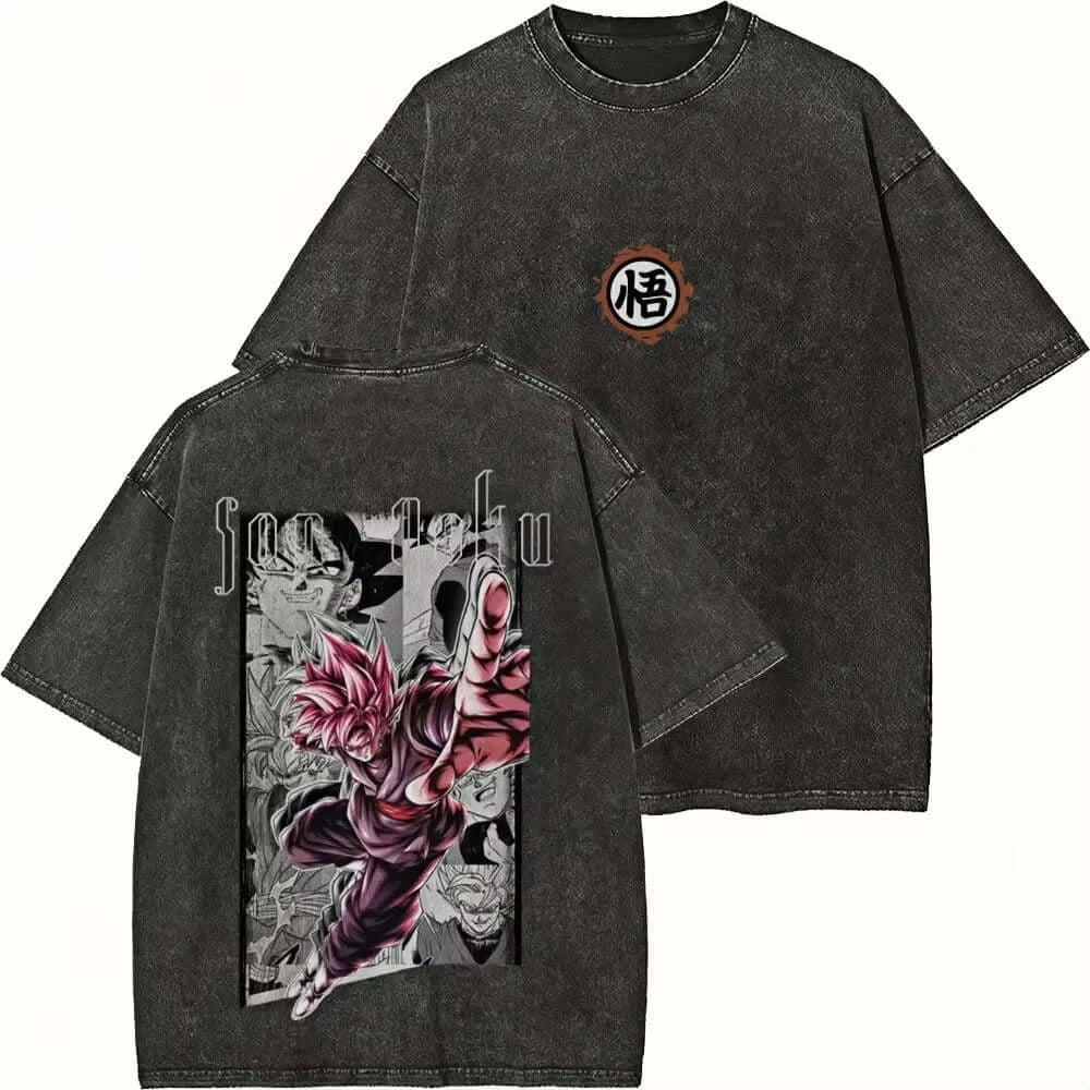 DBZ Super Saiyan Series Streetwear Distressed T‑Shirts Pack