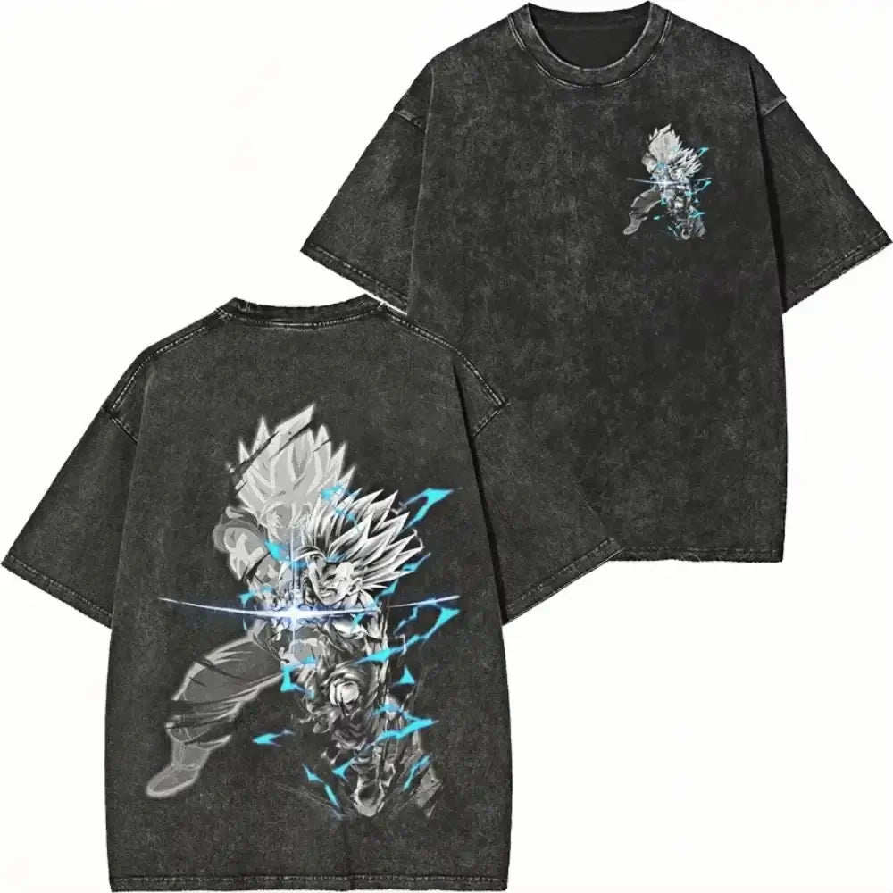 DBZ Super Saiyan Series Streetwear Distressed T‑Shirts Pack