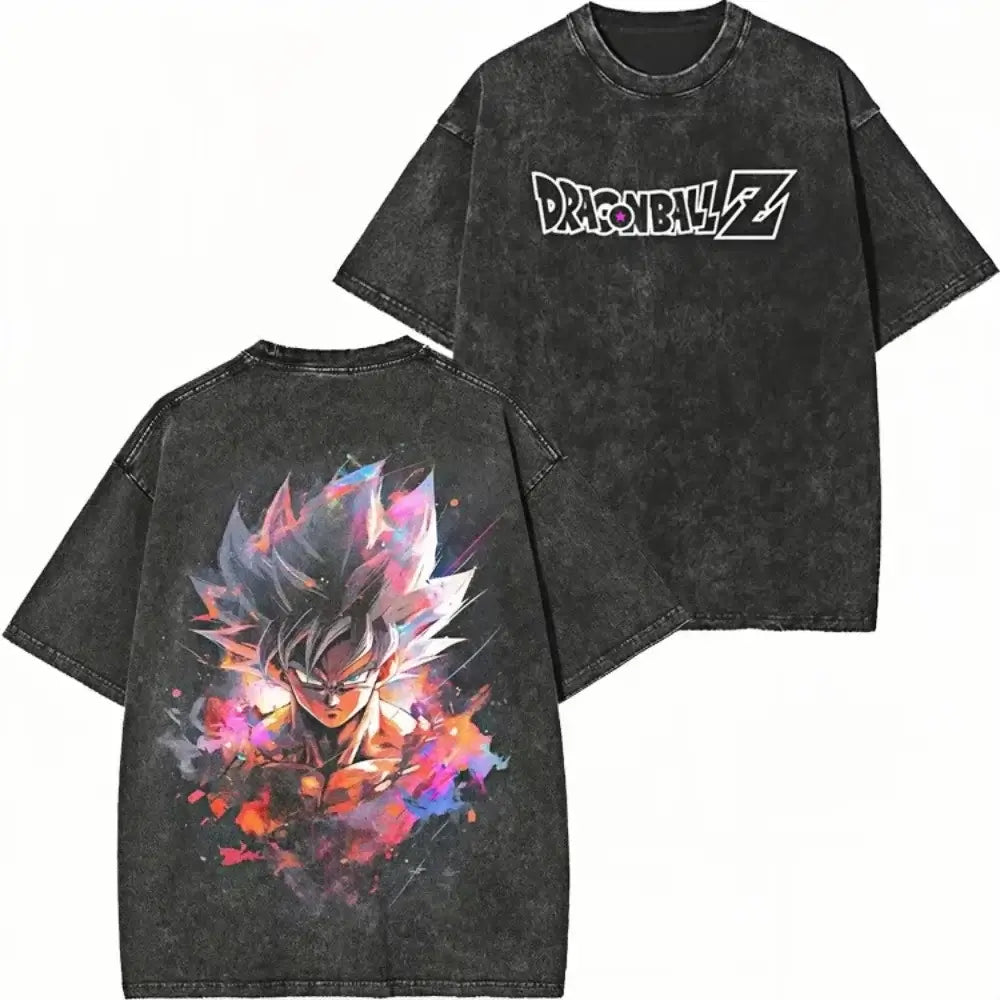 DBZ Super Saiyan Series Streetwear Distressed T‑Shirts Pack