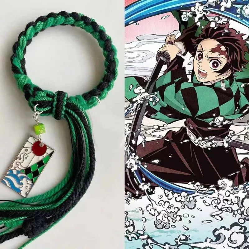 "EMERALD BREEZE" - Demons Slayer Anime Bracelet