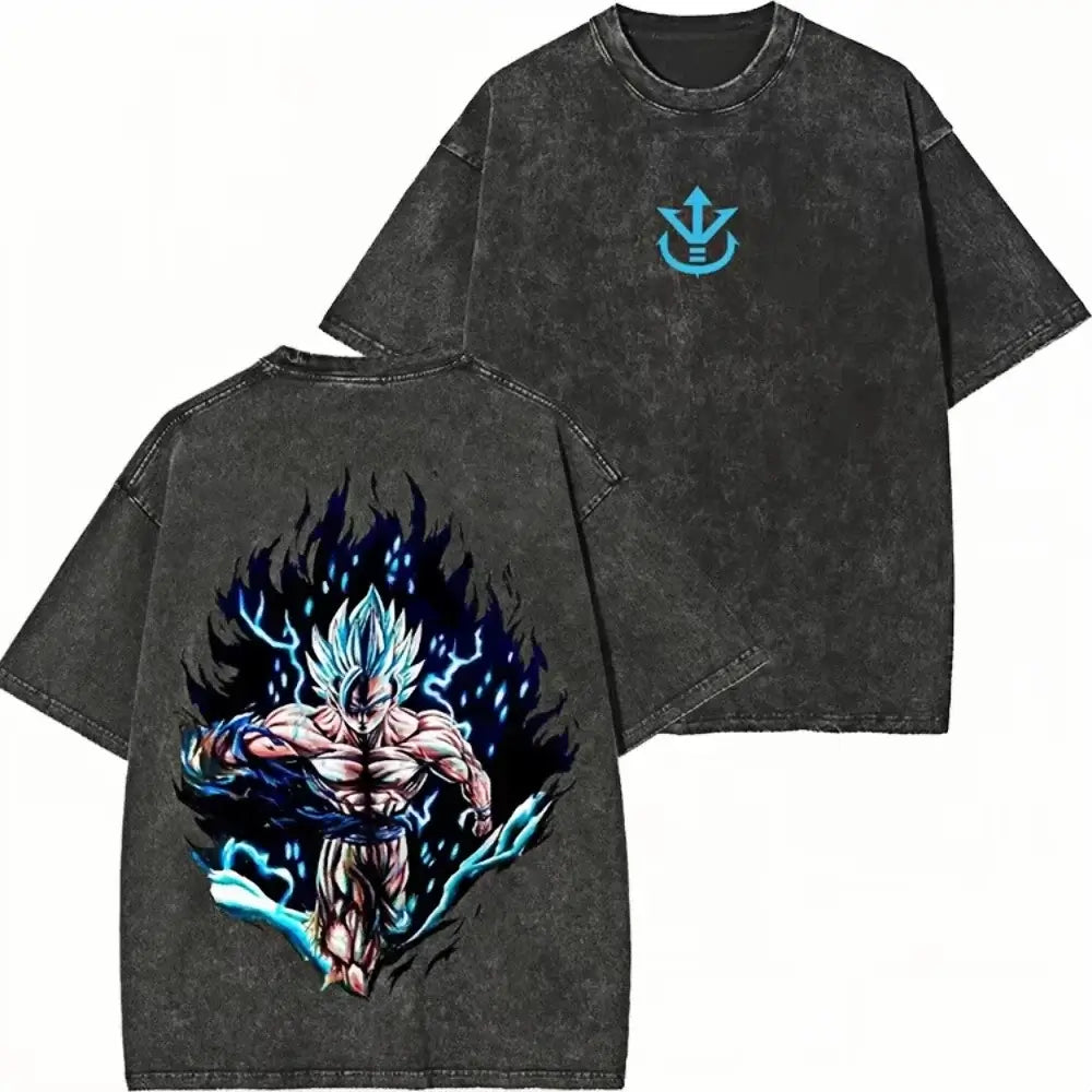 DBZ Super Saiyan Series Streetwear Distressed T‑Shirts Pack