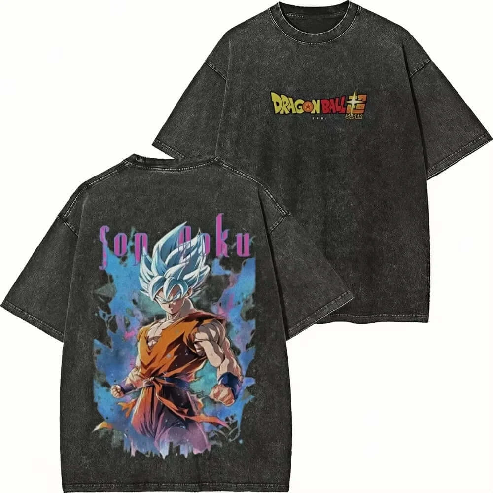 DBZ Super Saiyan Series Streetwear Distressed T‑Shirts Pack